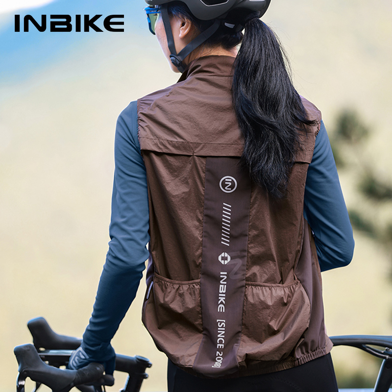 Cycling Gear Rain - INBIKE Damen Fahrradweste, ärmellos, zum Laufen,