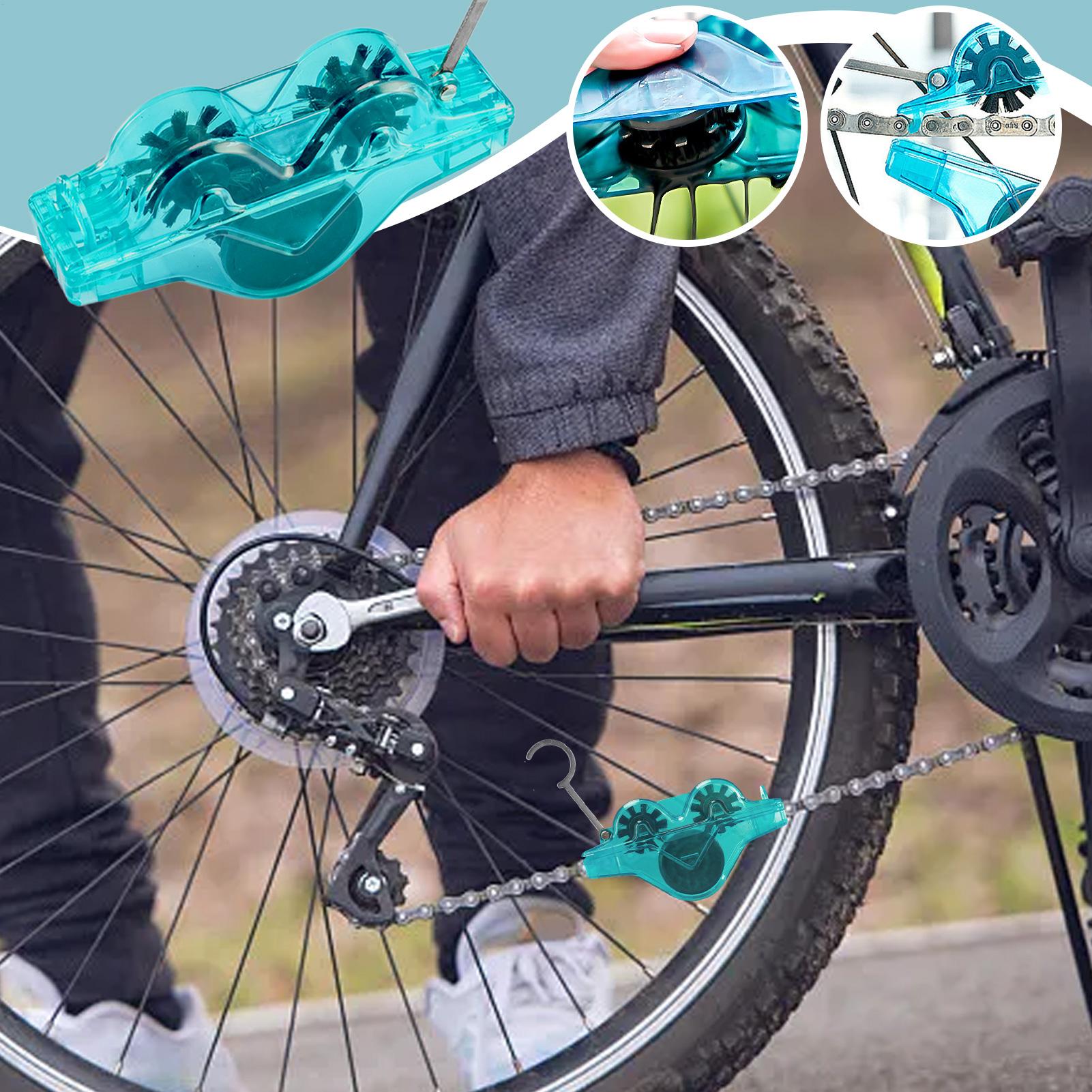 Cycling Gear And Accessories - Fahrradkettenreiniger Fahrradzubehör mit 360-Grad-Bürsten Fahrradgetriebereiniger Kettenreinigungswerkzeug