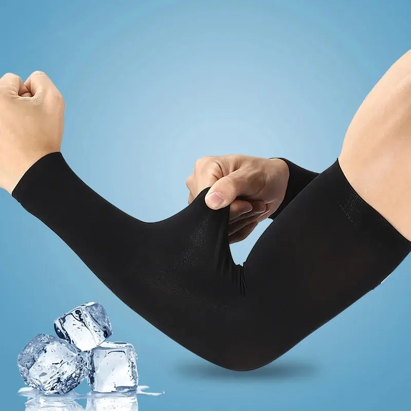 Cycling Arm Warmers - Eis Seide Sport Arm Ärmel Radfahren