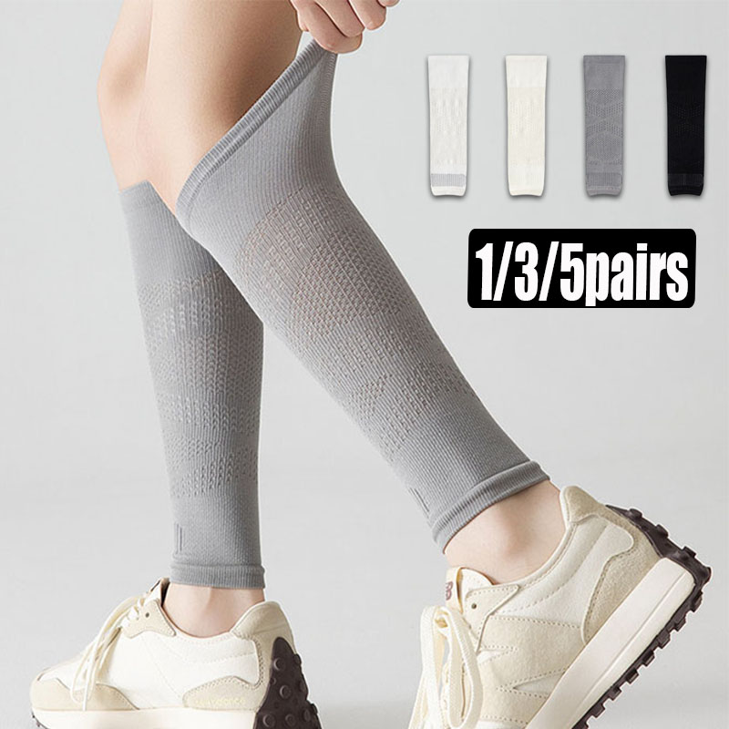 Cycling Arm Warmers - 1/3/5 Paar Wadenkompressionsstrümpfe für Damen, atmungsaktiv,