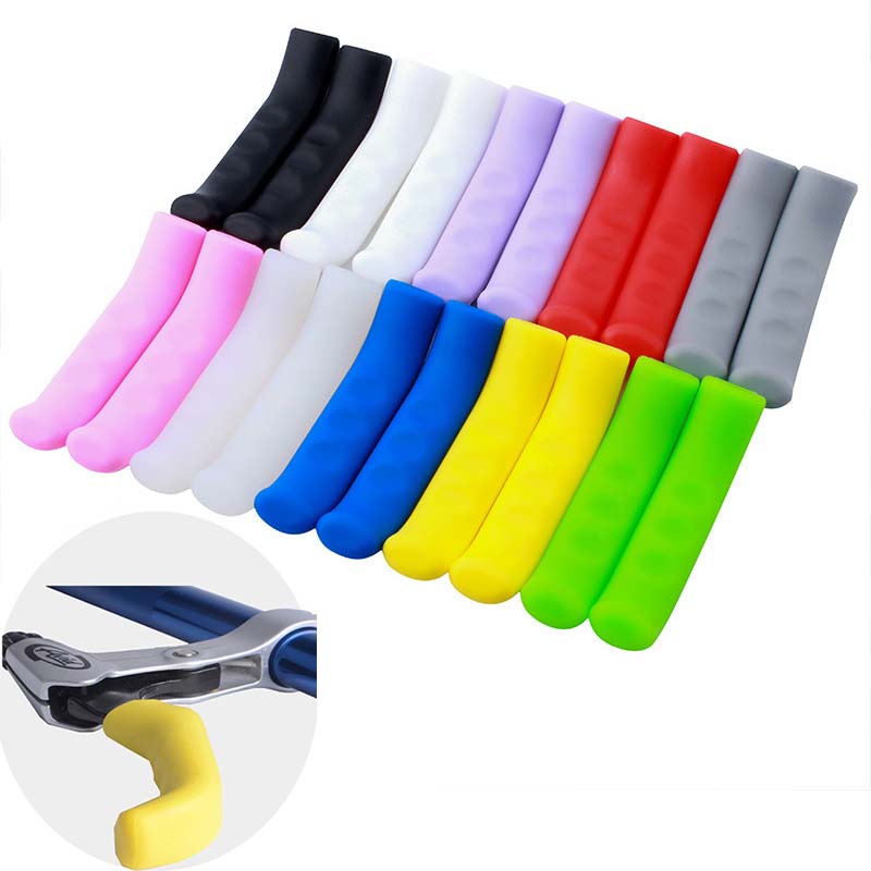 Cycling Gear And Accessories - 1 Paar Silikon-Fahrradbremsgriffabdeckungen MTB-Griffe Rutschfester Lenker-Schutzüberzug