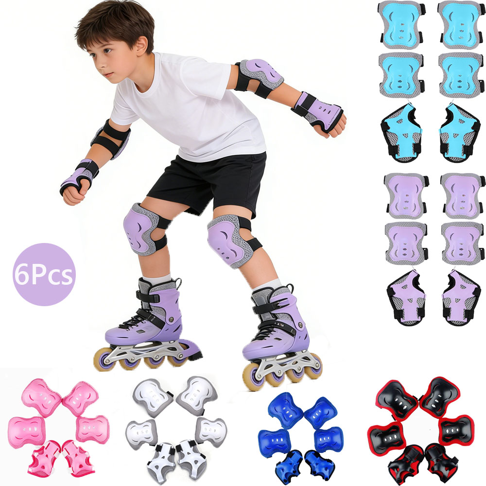 Cycling Safety Gear For Kids - Knieschützer für Kinder, Ellenbogenschützer, Alter 3–7,