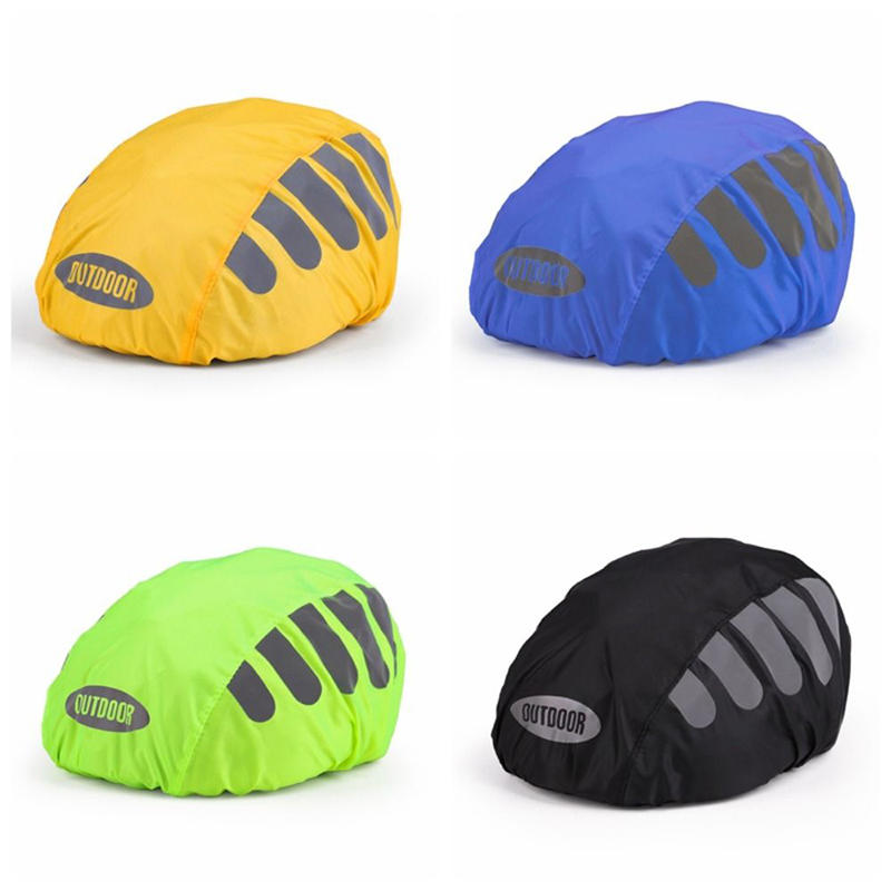 Cycling Gear Rain - 1 Stück Fahrradhelm-Regenschutz mit reflektierendem Streifen,