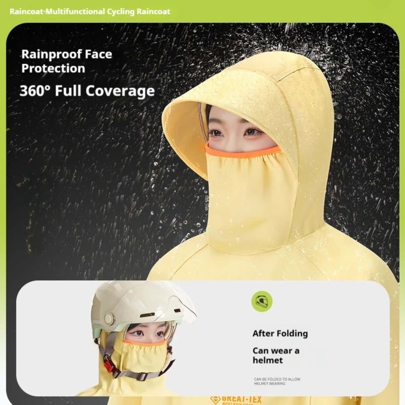 Wasserdichter Regenponcho Fahr – Cycling Gear Rain Bewertung und Preis