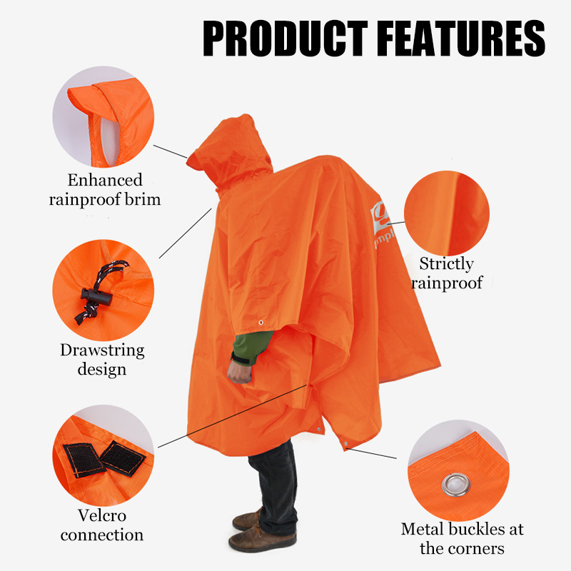 3-in-1 Leichter Regenponcho, W – Cycling Gear Rain Bewertung und Preis