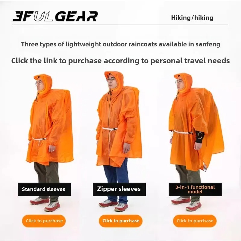 Ultraleichter Regenponcho 3F U – Cycling Gear Rain Bewertung und Preis