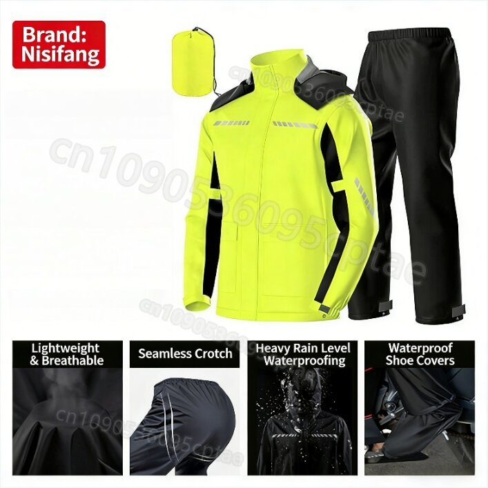 Wasserdichter zweiteiliger Mot – Cycling Gear Rain Bewertung und Preis