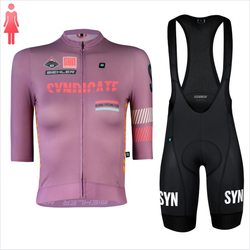 Syn lila Kurzarm trikot und ro – Cycling Gear Women Sale Bewertung und Preis